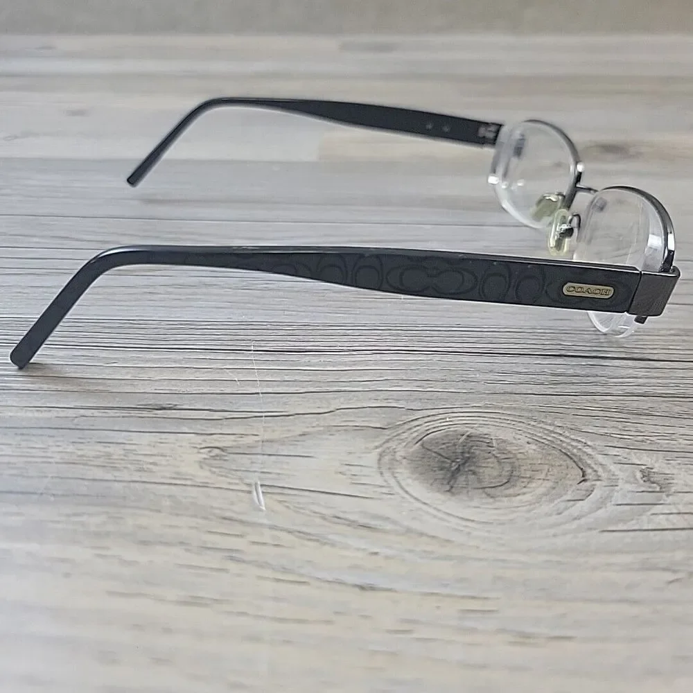 Coach SUZANNA 246 Dark Gunmetal Half‎ Rim 50-17-135 Eyeglasses FRAMES ONLY
